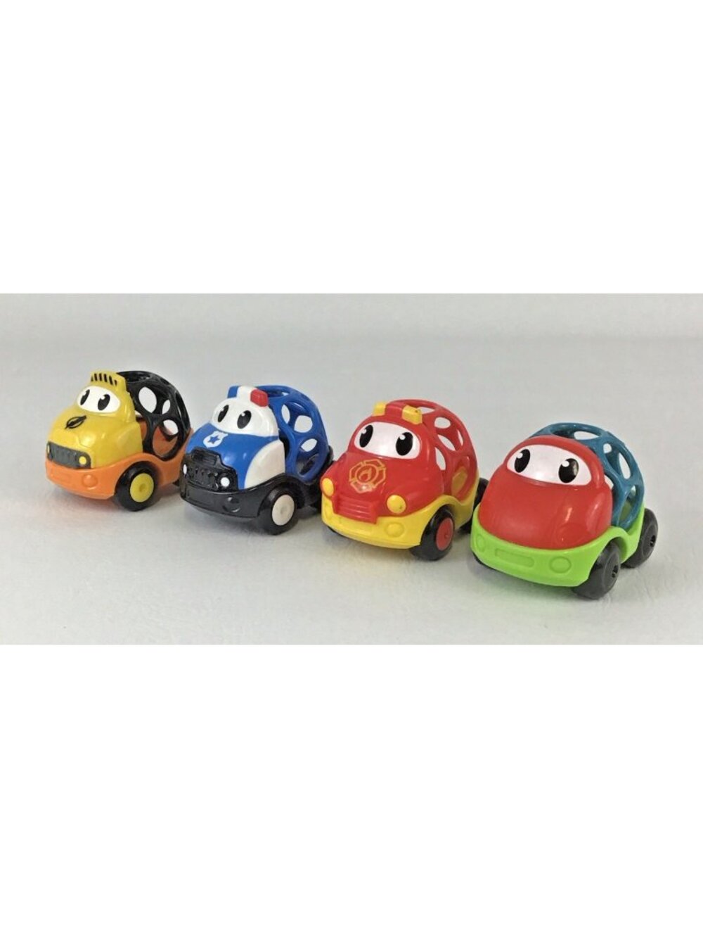 Oball Go Grippers Toy Cars Police Electrical Worker Fire Truck Toddler Car Lot